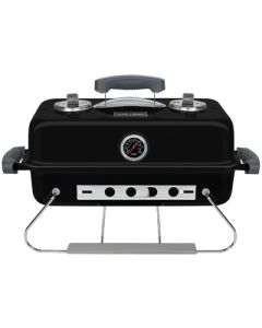 George Foreman On-The-Go Portable Charcoal BBQ, Black